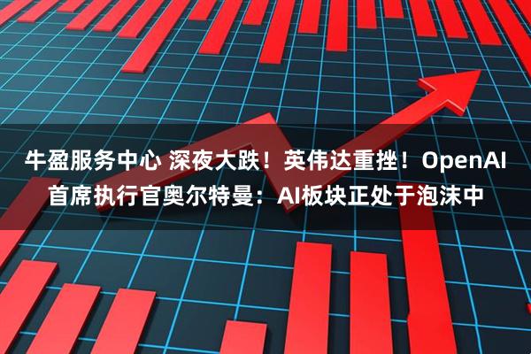 牛盈服务中心 深夜大跌！英伟达重挫！OpenAI首席执行官奥尔特曼：AI板块正处于泡沫中